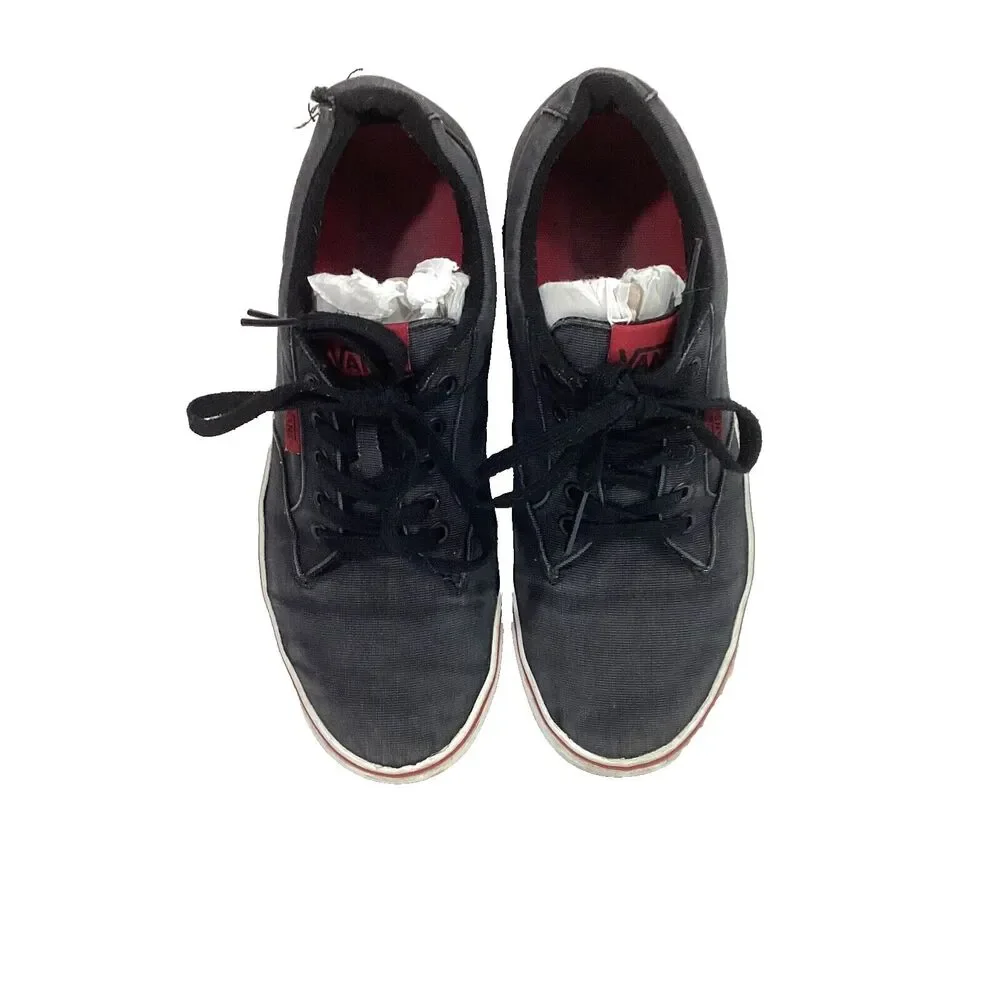 Vans Off The Wall - Men's Size 9 - Black/Red Skateboard Shoes - Flats - TB4R